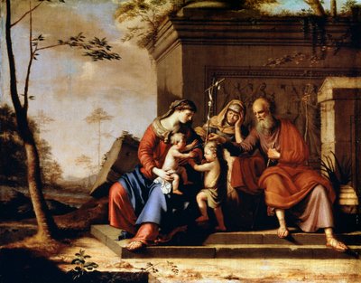 Die Heilige Familie, 1655 von Pierre Cauchy
