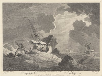 Schiffswrack von Pierre Charles Canot