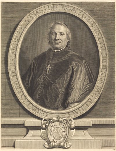 Fine de Brianville von Pierre Drevet after Hyacinthe Rigaud