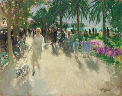 La Croisette, Cannes von Pierre Eugene Montezin