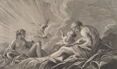 Liebe unterrichtet von Merkur von Pierre François Basan