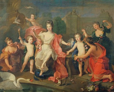 Die Herzogin von Burgund und ihre Kinder von Pierre Gobert