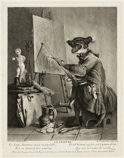 Der Affenmaler von Pierre Louis de Surugue