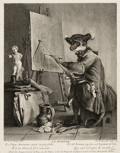 Der Affenmaler von Pierre Louis de Surugue