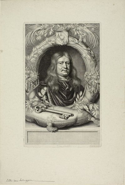 Porträt eines Mannes von Pierre Louis van Schuppen