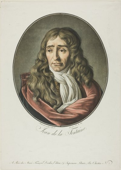 Jean de La Fontaine von Pierre Michel Alix
