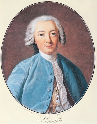 Porträt von Claude Adrien Helvetius von Pierre Michel Alix