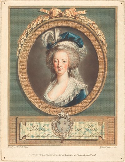 Königin Marie-Antoinette, ca. 1789 von Pierre Michel Alix