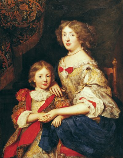 Eine Frau und ihr Sohn von Pierre Mignard