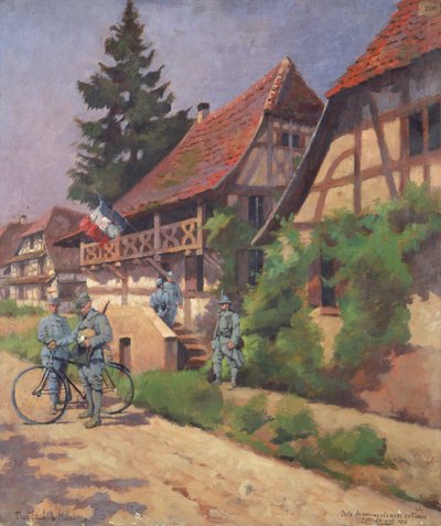Französischer Kommandoposten im Elsass von Pierre Petit Gerard