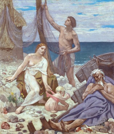 Die Familie des Fischers, 1887 von Pierre Puvis de Chavannes