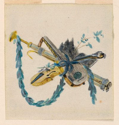 Trophäen mit historischen Attributen von Pierre Ranson