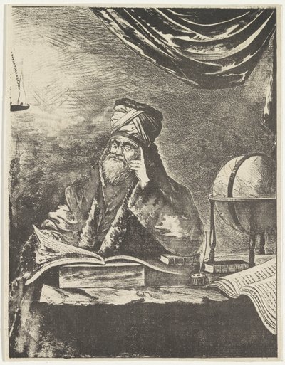 Gelehrter in seinem Arbeitszimmer von Pieter Bartholomeusz. Barbiers
