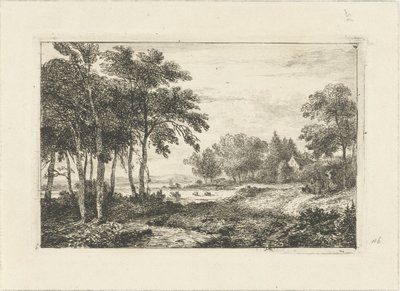 Landschaft mit Reiter von Pieter Casper Christ