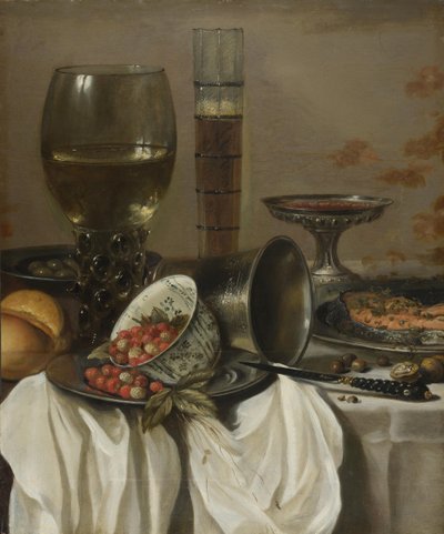 Stillleben mit Trinkgefäßen, 1649 von Pieter Claesz