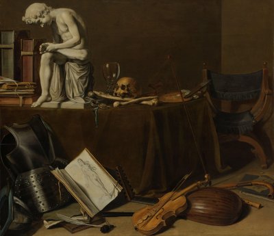 Vanitas-Stillleben mit dem Spinario von Pieter Claesz