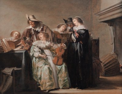Eine musikalische Gesellschaft von Pieter Codde