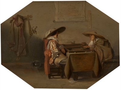 Tric-Trac-Spieler, 1628 von Pieter Codde