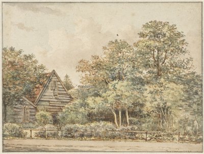 Haus in bewaldeter Umgebung von Pieter Ernst Hendrik Praetorius