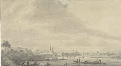 Ansicht der Stadt Höxter von Pieter Jan van Liender