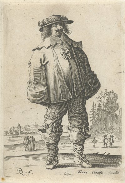 Mann in modischer Kleidung von Pieter Jansz Quast