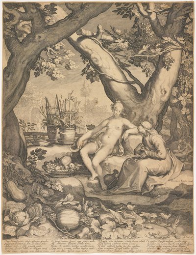 Vertumnus und Pomona von Pieter Jansz Saenredam