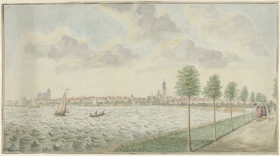 Ansicht von Kampen von der Flussseite von Pieter Remmers