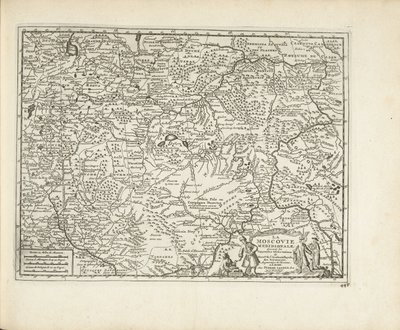 Karte von Moskau, 1726 von Pieter Van der Aa