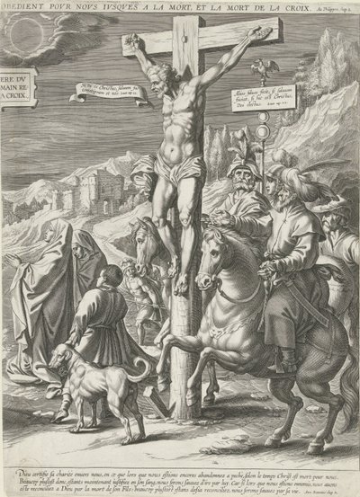 Kreuzigung Christi, rechter Teil von Pieter de Jode (I)