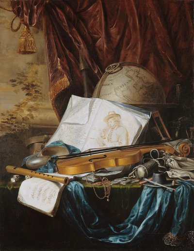 Stillleben mit Musikinstrumenten von Pieter de Ring