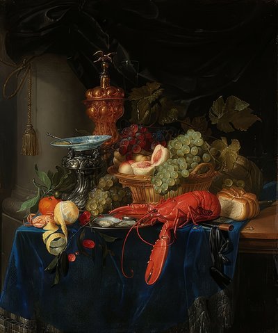 Stillleben mit goldenem Pokal von Pieter de Ring
