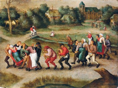 Pilgerfahrt der Epileptiker nach Molenbeek von Pieter the Younger Brueghel