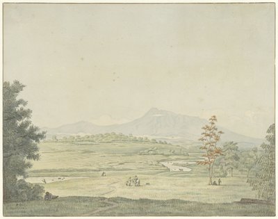 Landschaft auf Java von Pieter van Oort Hzn