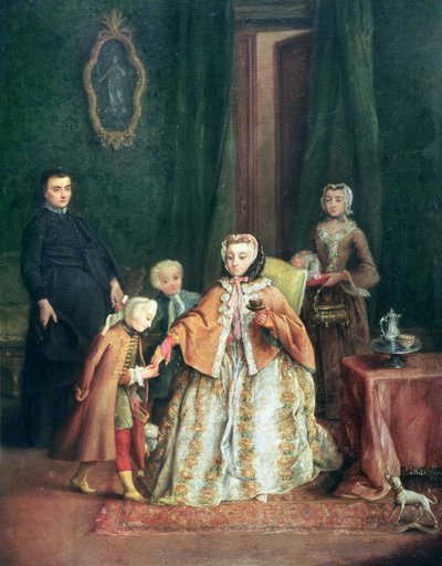 Die Hand küssen von Pietro Longhi