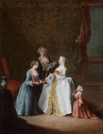 Dame bei ihrer Toilette von Pietro Longhi