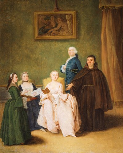 Besuch des Mönchs von Pietro Longhi