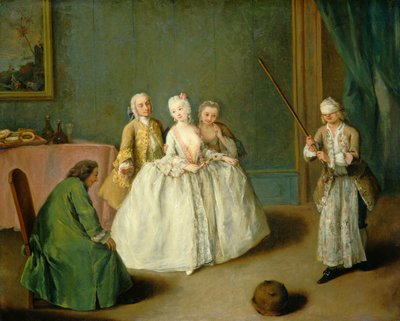 Das Spiel des Kochtopfs von Pietro Longhi