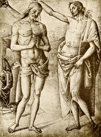 Taufe Christi von Pietro Perugino