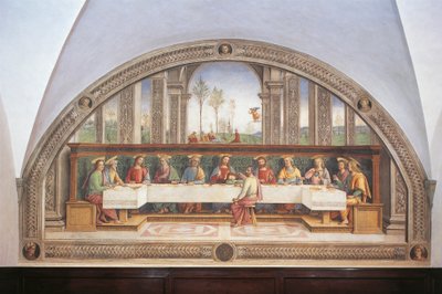 Das letzte Abendmahl von Pietro Perugino