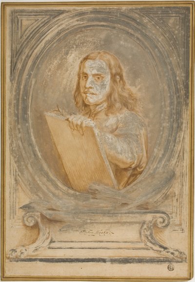 Porträt von Pietro Testa von Pietro Testa