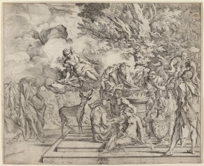 Das Opfer der Iphigenie von Pietro Testa