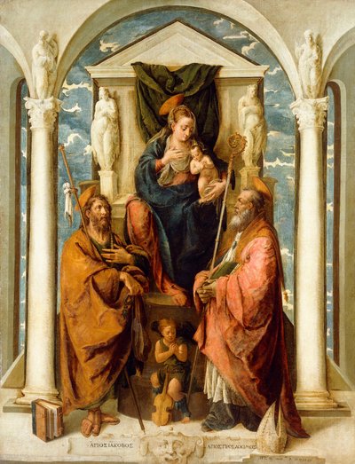 Die Madonna und das Kind auf dem Thron von Pietro de Marascalchi