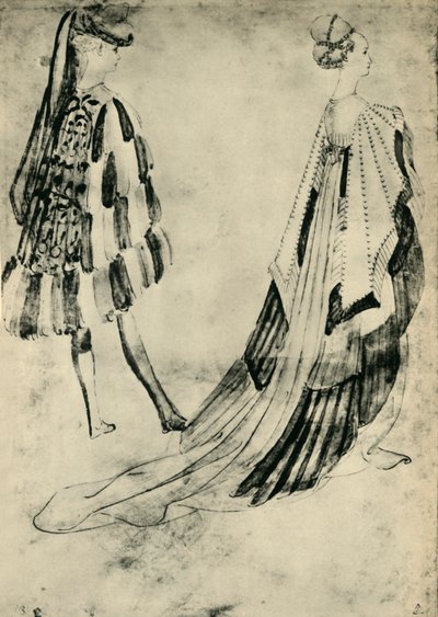 Herr und Dame in Hoftracht von Antonio Pisanello