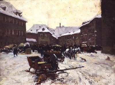 Winterstadtbild von Pius Ferdinand Messerschmitt