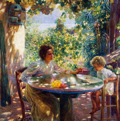 Frühes Lesen von Plinio Nomellini