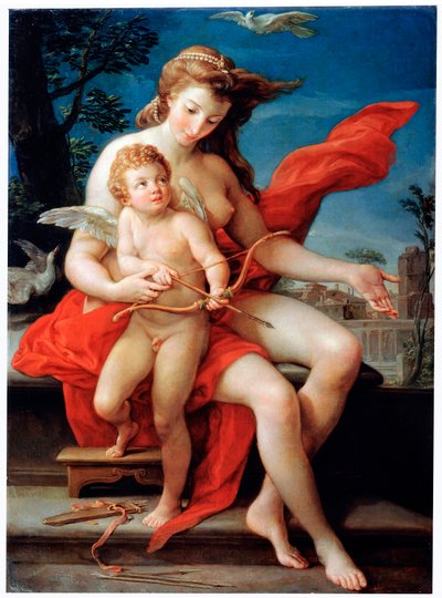 Venus und Amor, 1785 von Pompeo Batoni