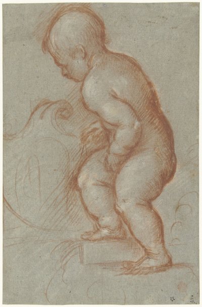 Putto mit einem Wappenschild von Pordenone (attributed to)