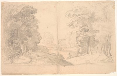 Landschaft mit Bäumen von Poul S. Christiansen