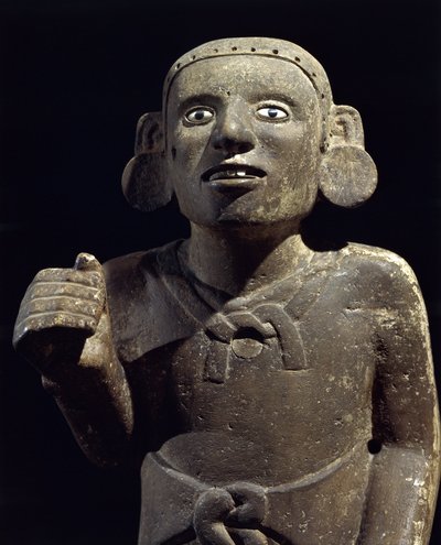 Skulptur eines aztekischen Priesters von Pre Columbian