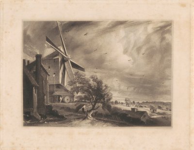 Mühle bei Colchester von Print made by David Lucas